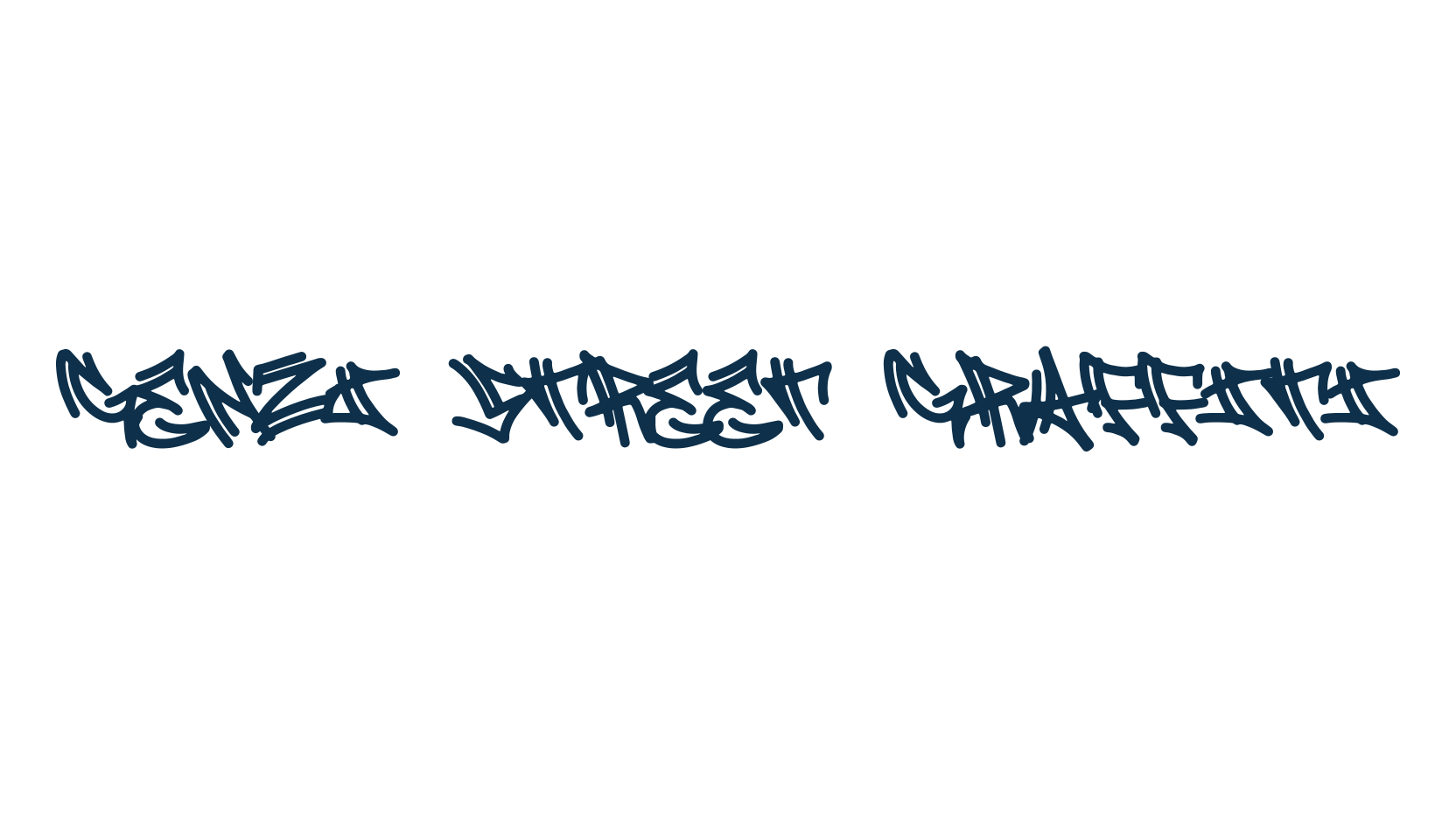 Genzi Street Graffiti, script graffiti fancy decorative calligraphy font preview