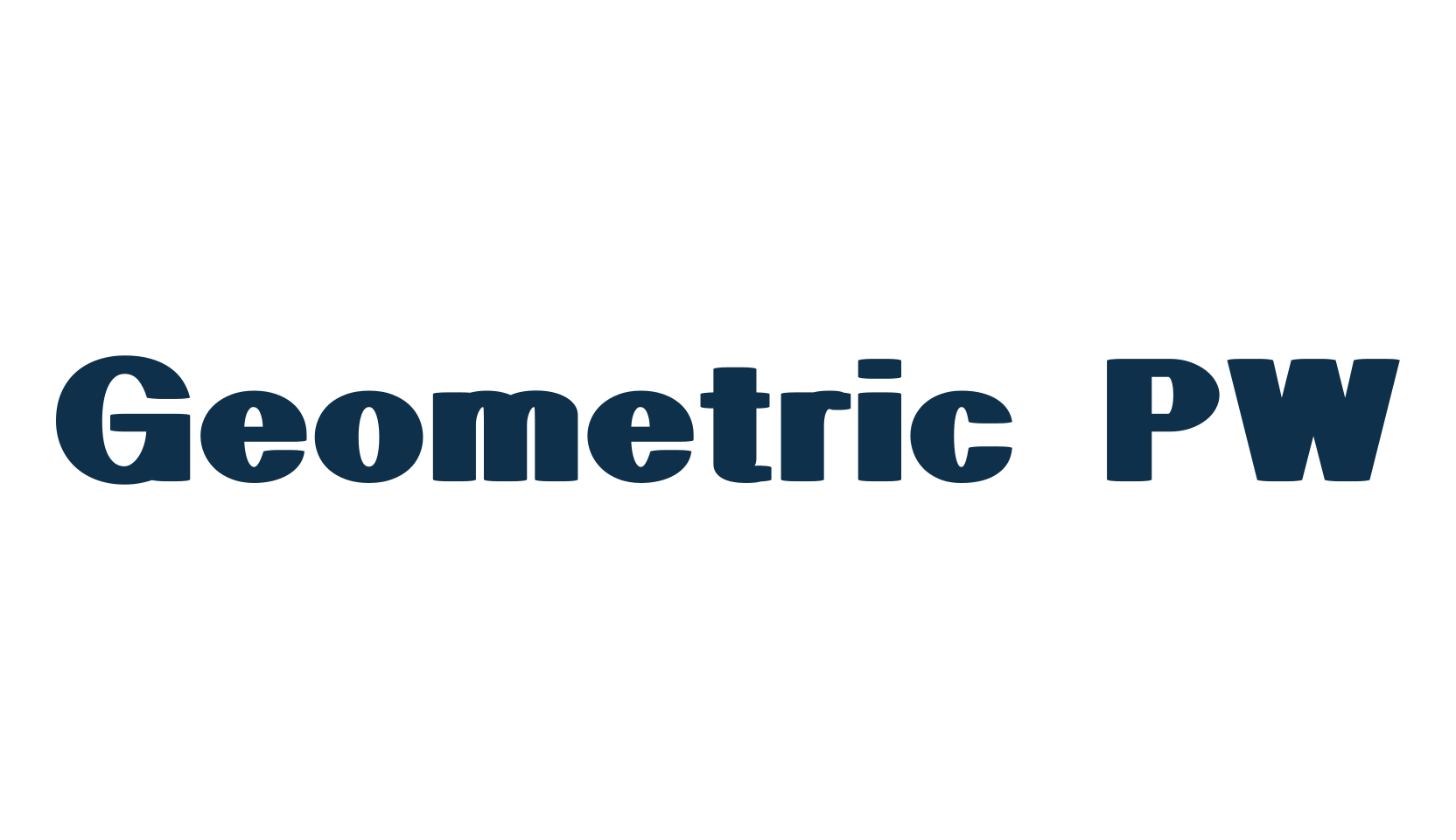 Geometric PW, fancy various decorative font preview