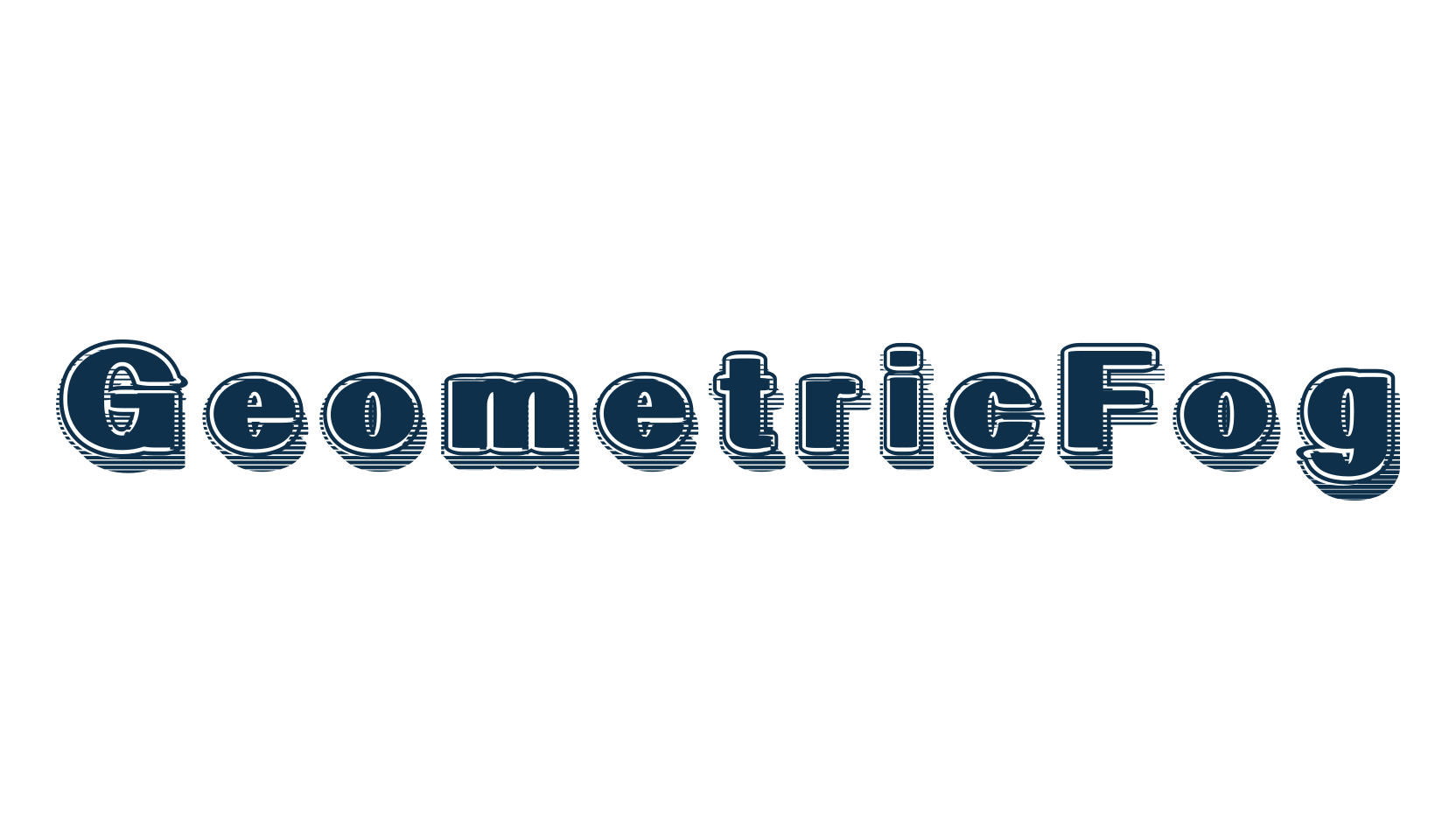 GeometricFog, fancy retro decorative font preview