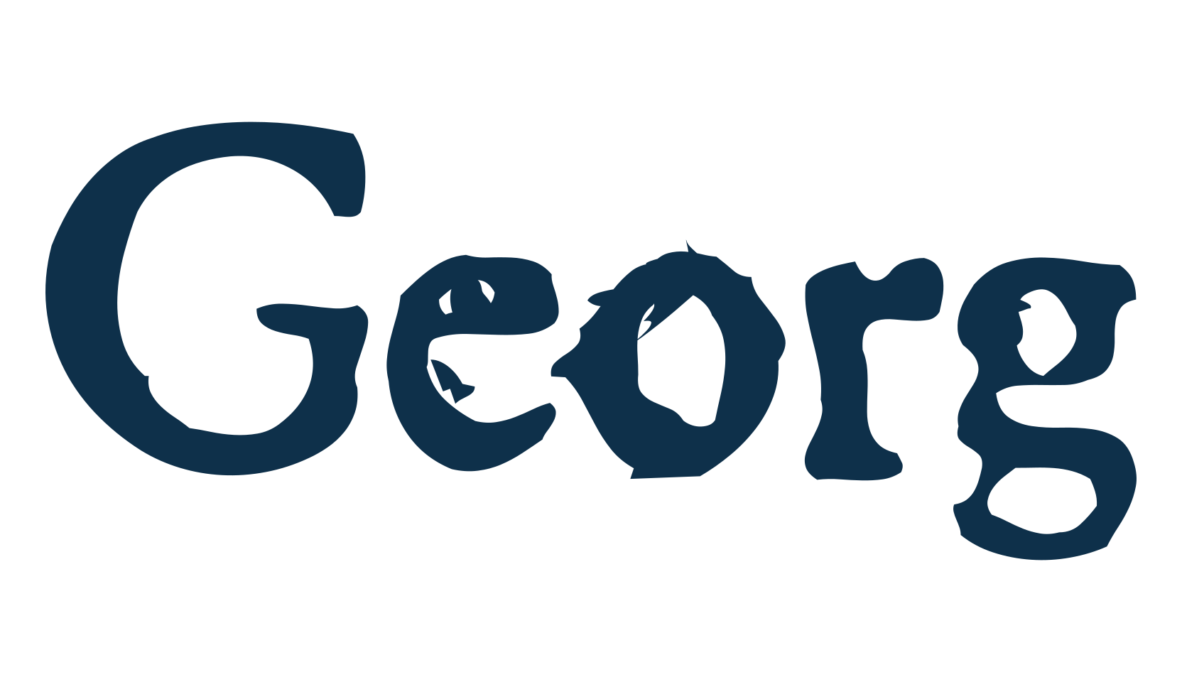 Georg, fancy eroded decorative font preview