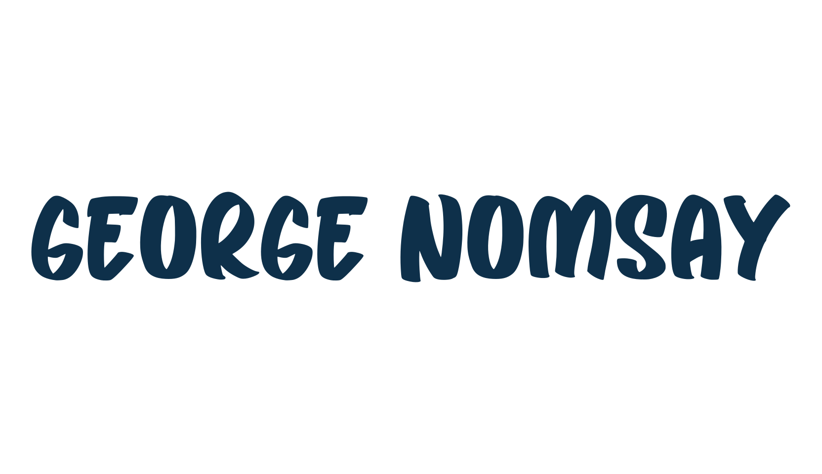 George Nomsay, fancy cartoon decorative comic font preview