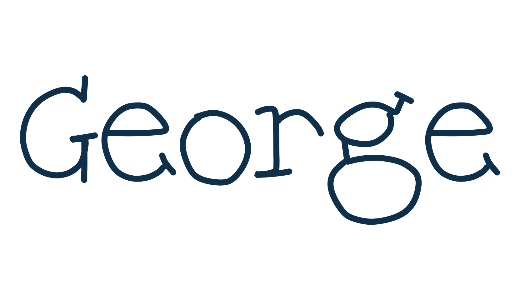 George (george), fancy various decorative script calligraphy font preview