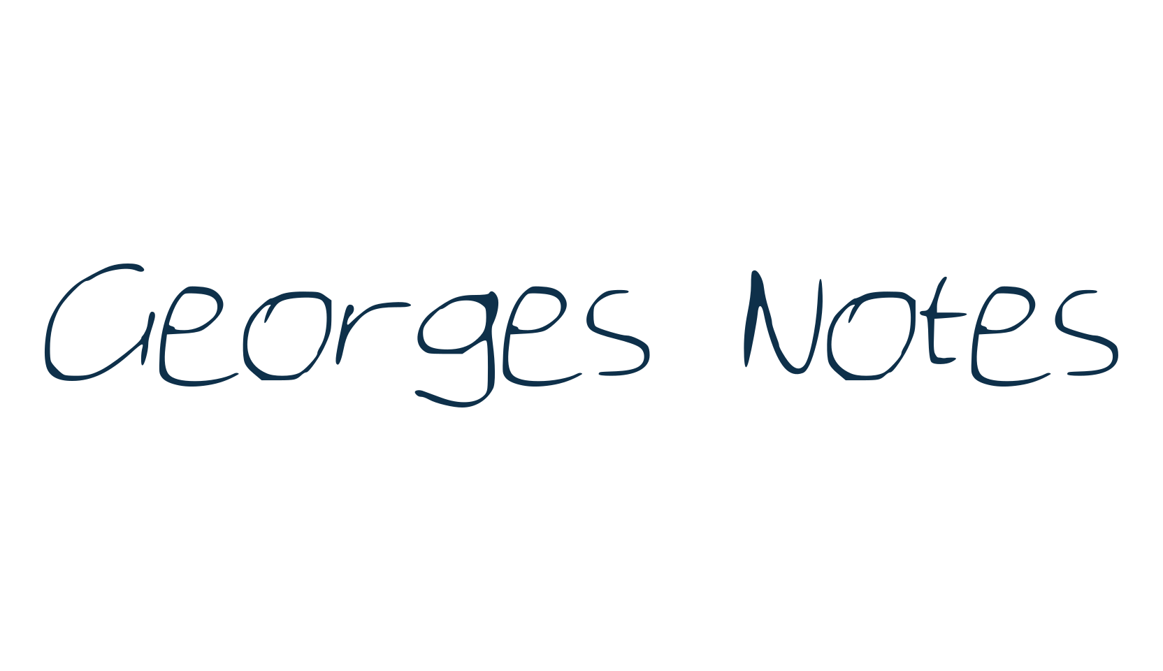 Georges Notes, script handwritten fancy decorative calligraphy font preview