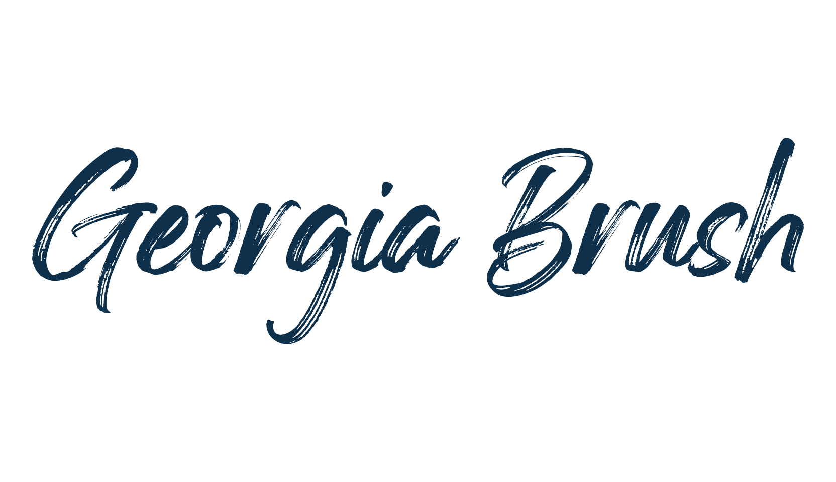 Georgia Brush, script brush fancy decorative calligraphy font preview