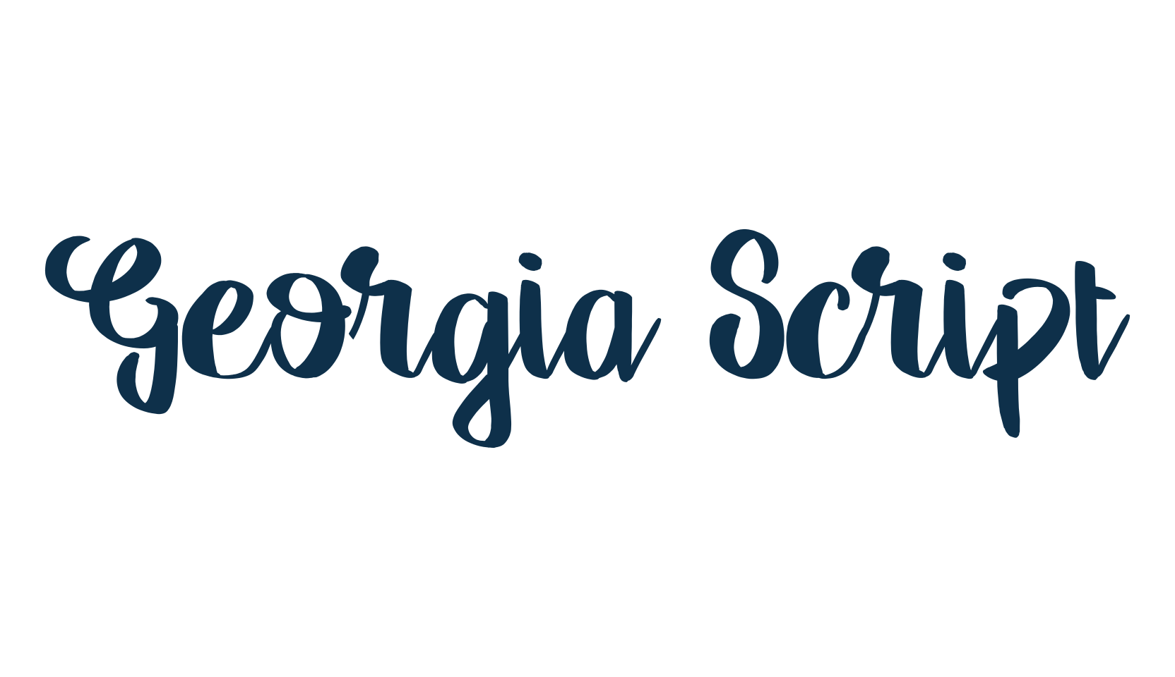 Georgia Script, script brush fancy decorative calligraphy font preview