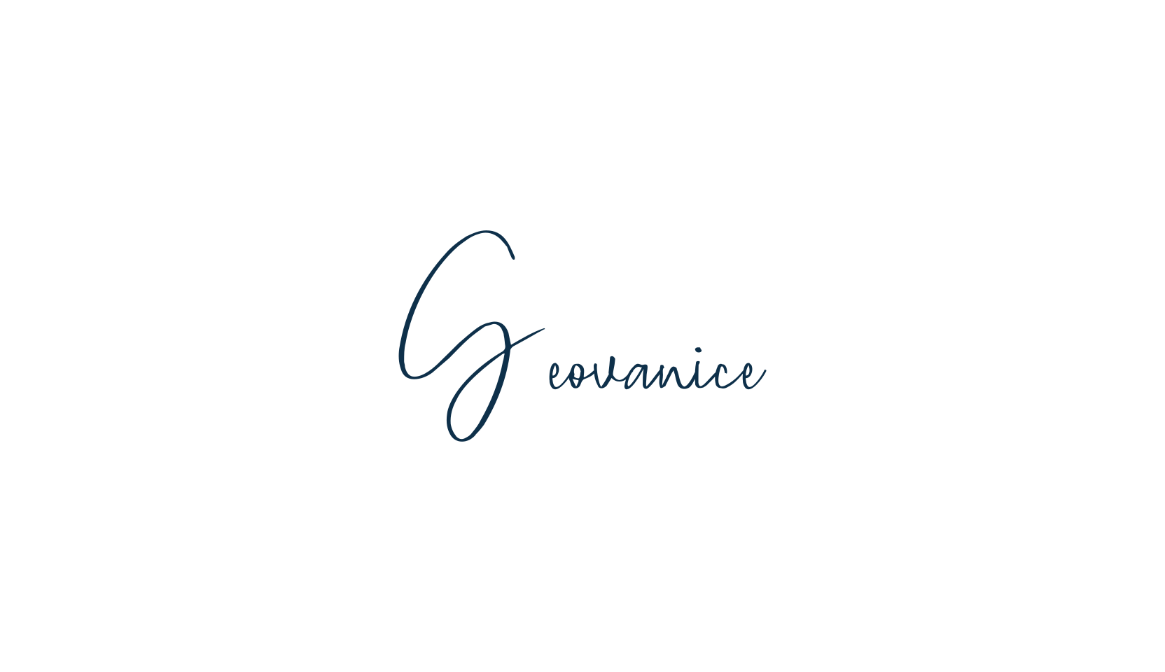 Geovanice, script handwritten fancy decorative calligraphy font preview