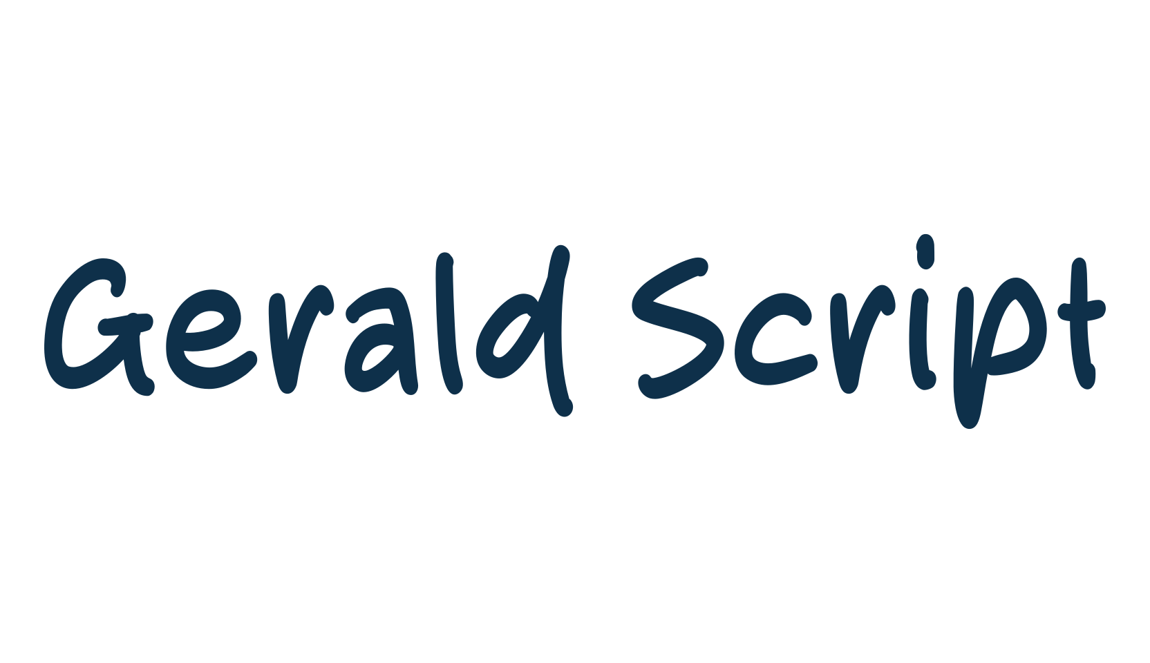 Gerald Script, script handwritten fancy decorative calligraphy font preview