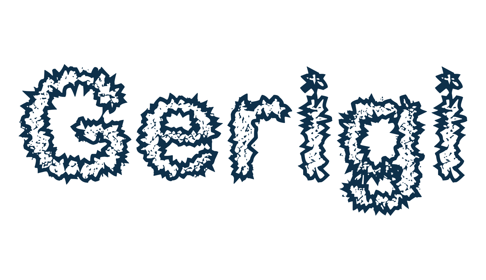 Gerigi, decorative font preview