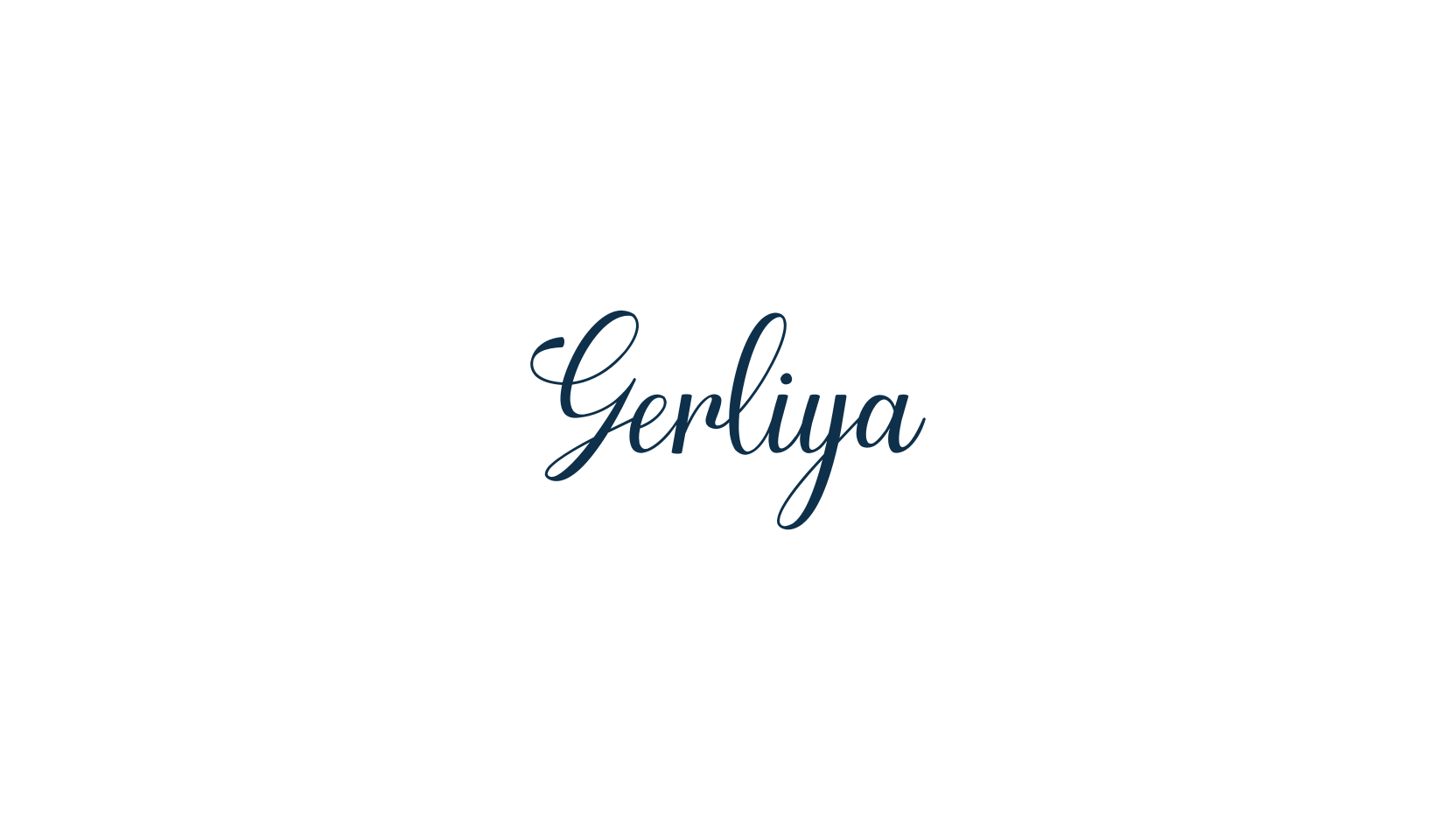 Gerliya, calligraphy font preview