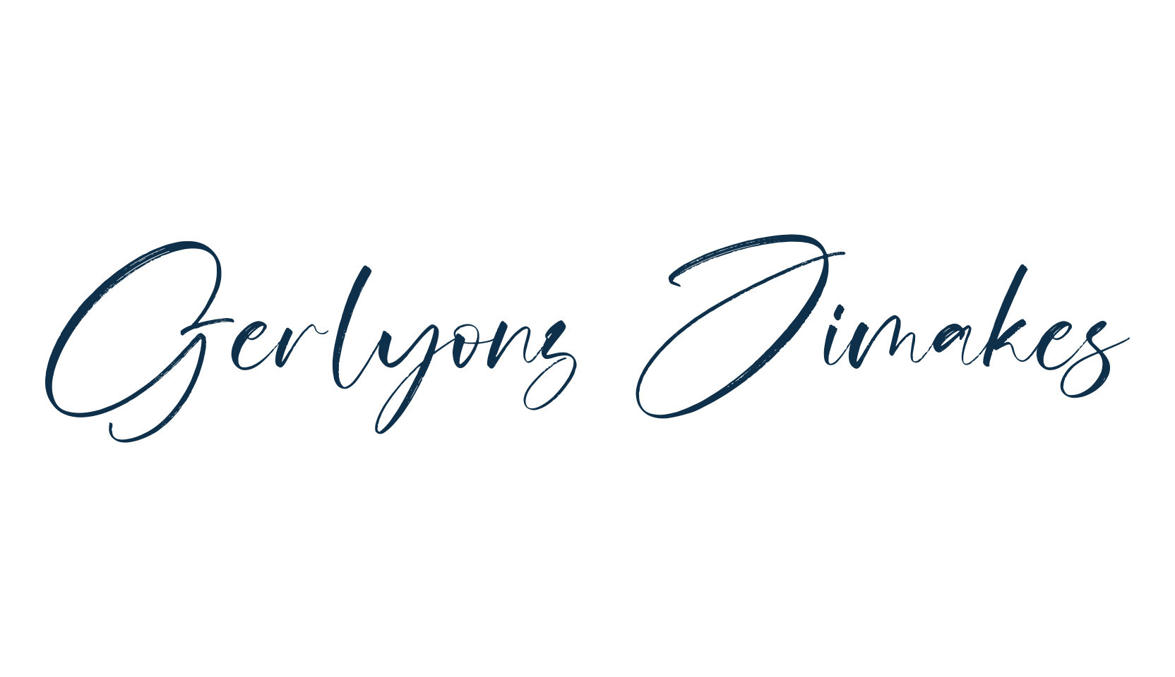 Gerlyonz Jimakes, script handwritten fancy decorative calligraphy font preview