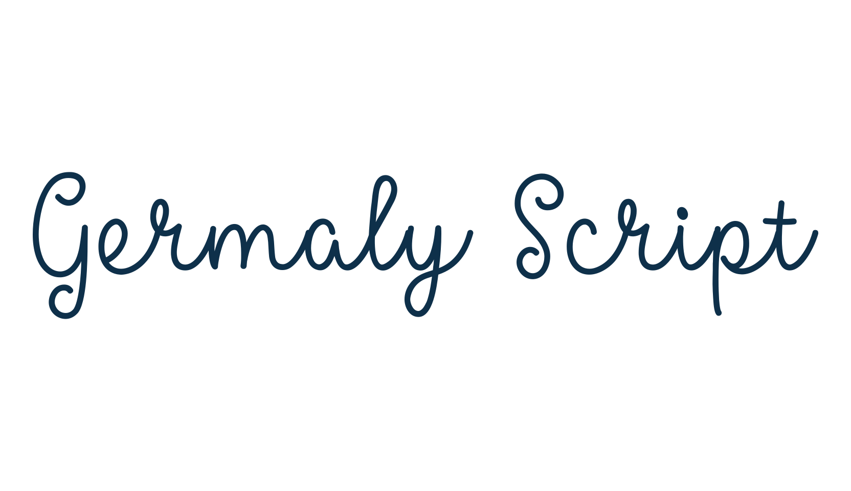 Germaly Script, fancy various decorative script calligraphy font preview