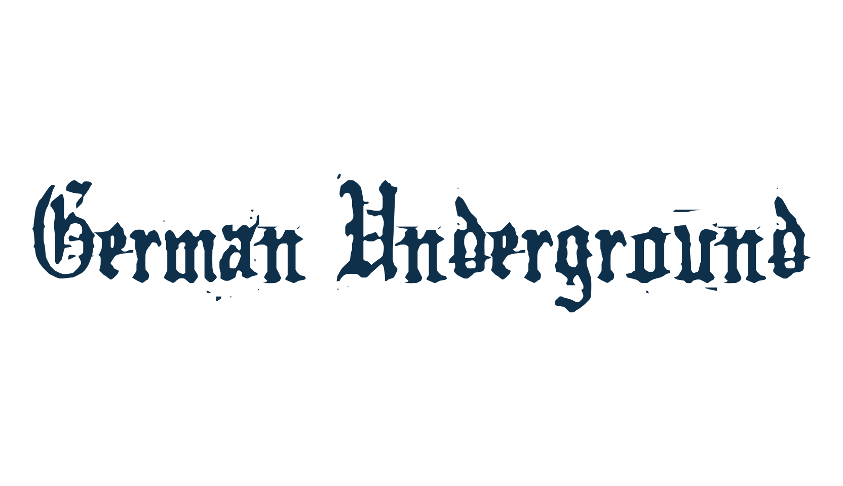 German Underground, gothic medieval font preview