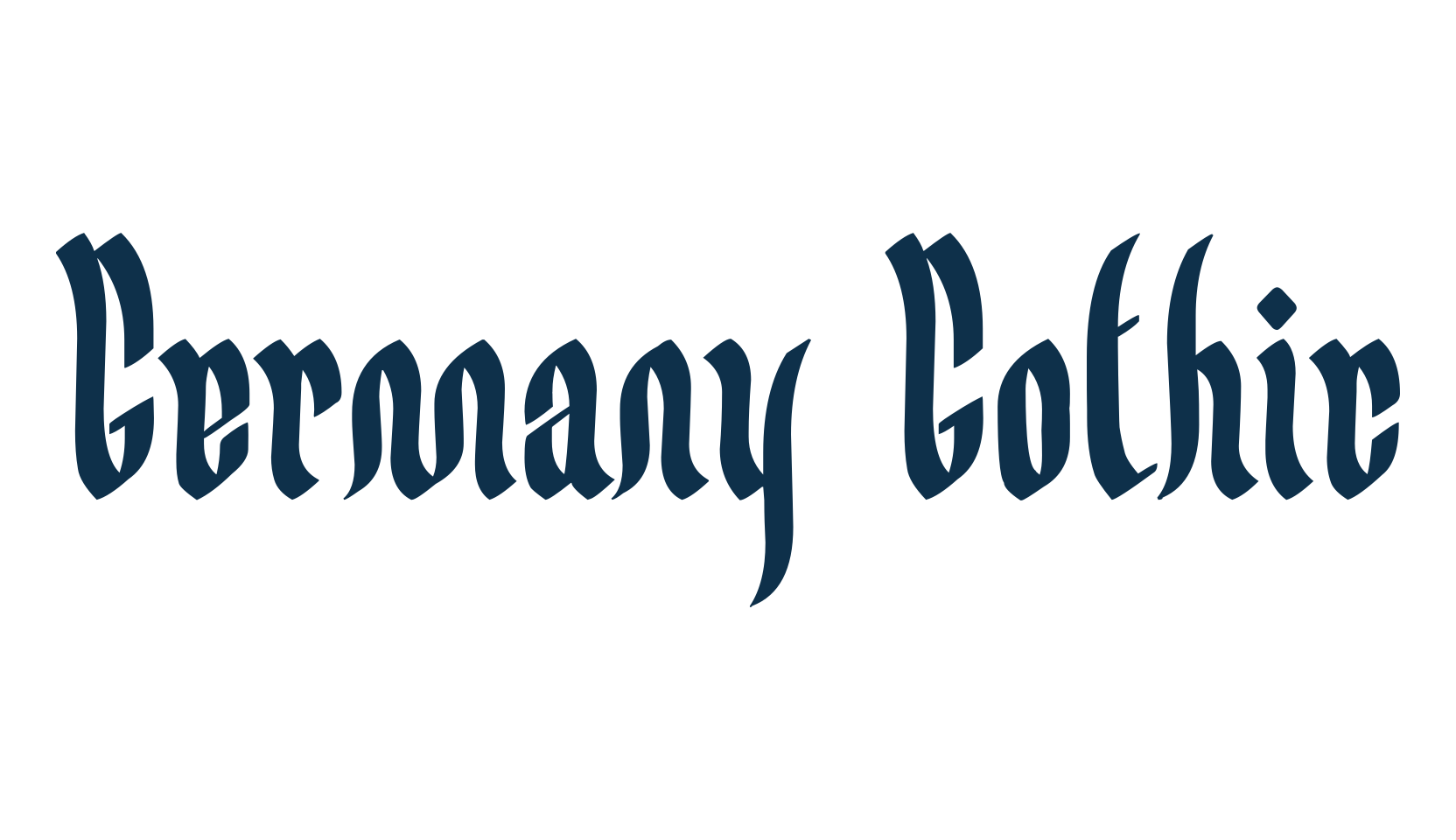 Germany Gothic, gothic modern font preview