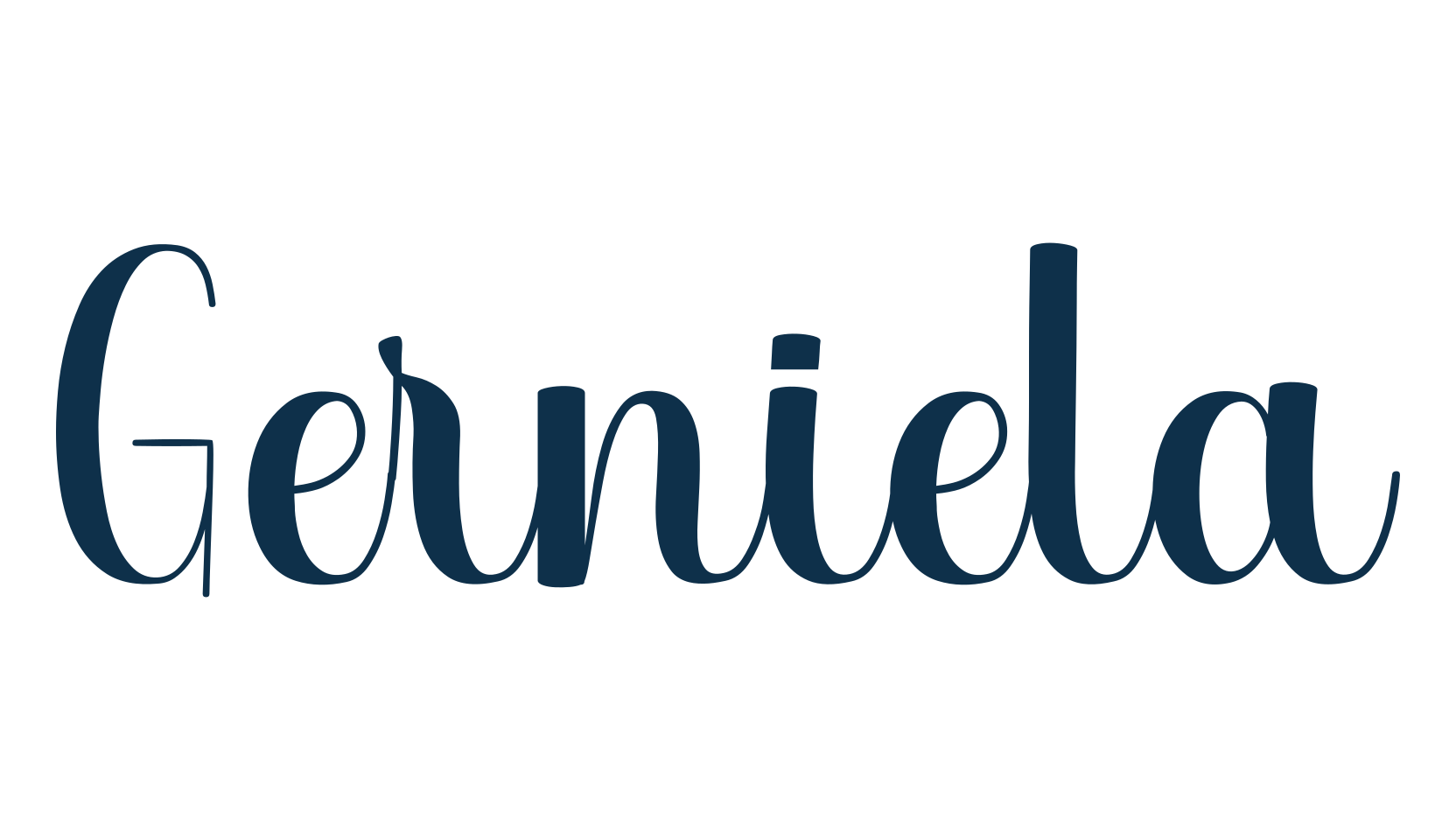 Gerniela, fancy decorative font preview