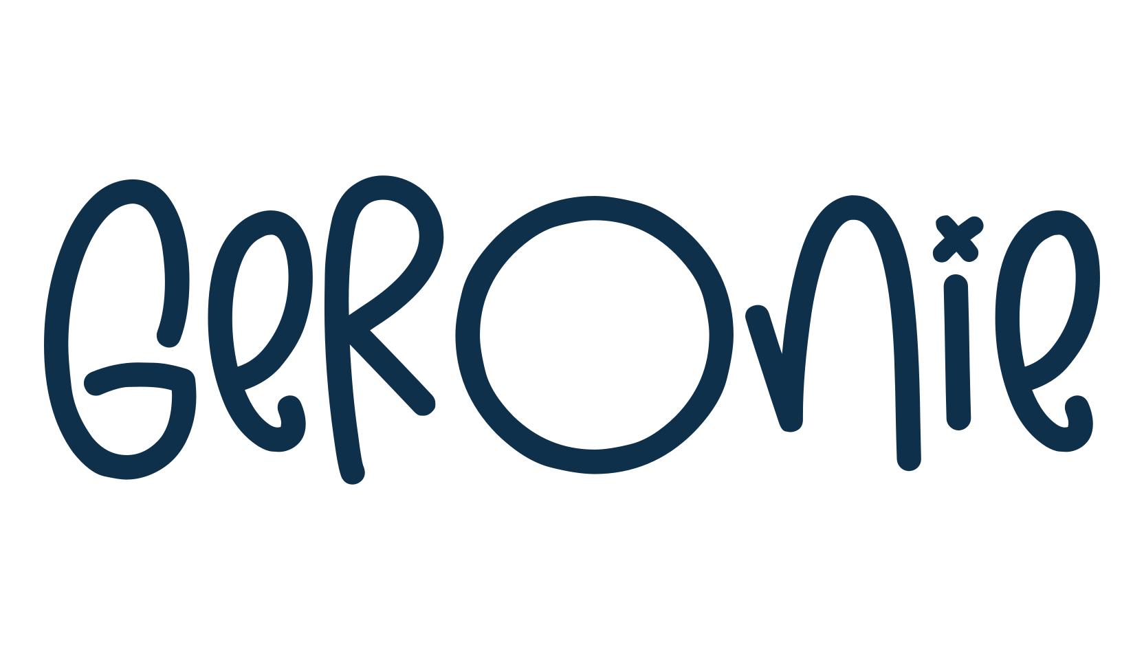 Geronie, cartoon font preview