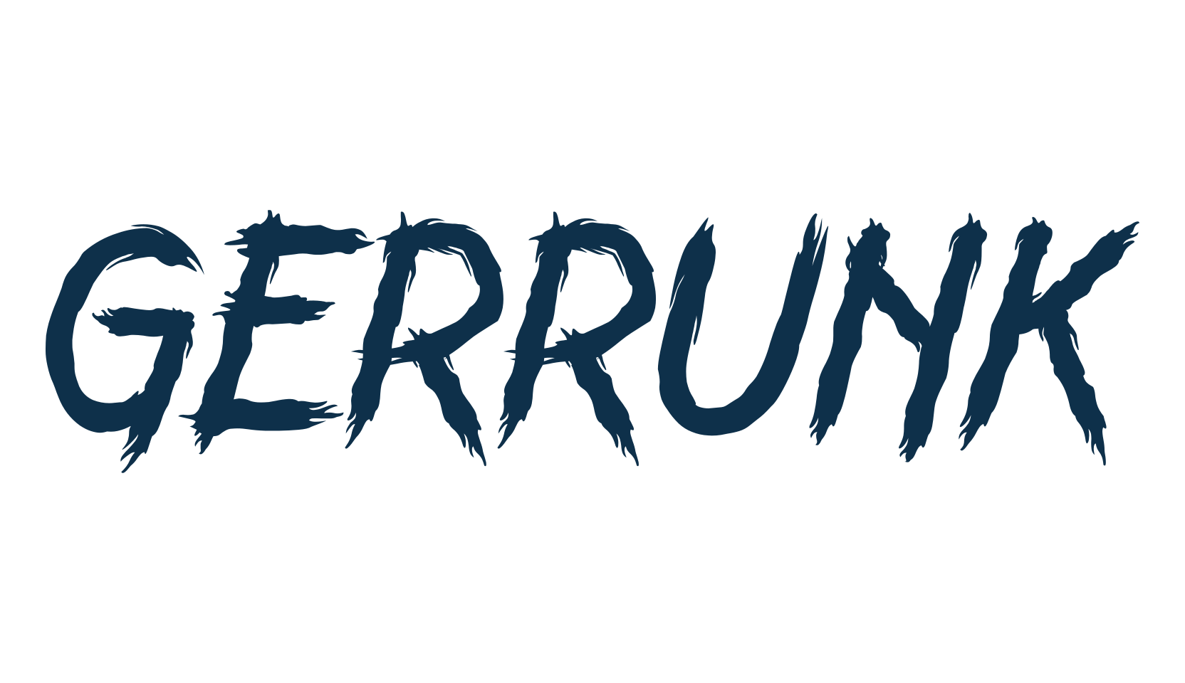 Gerrunk, trash font preview