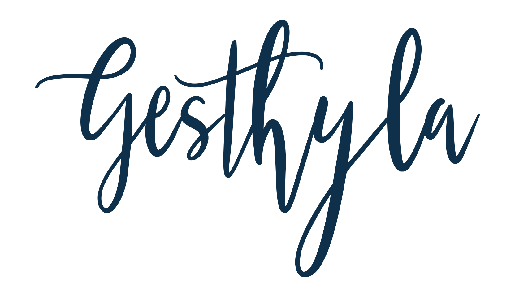 Gesthyla, script calligraphy fancy decorative font preview