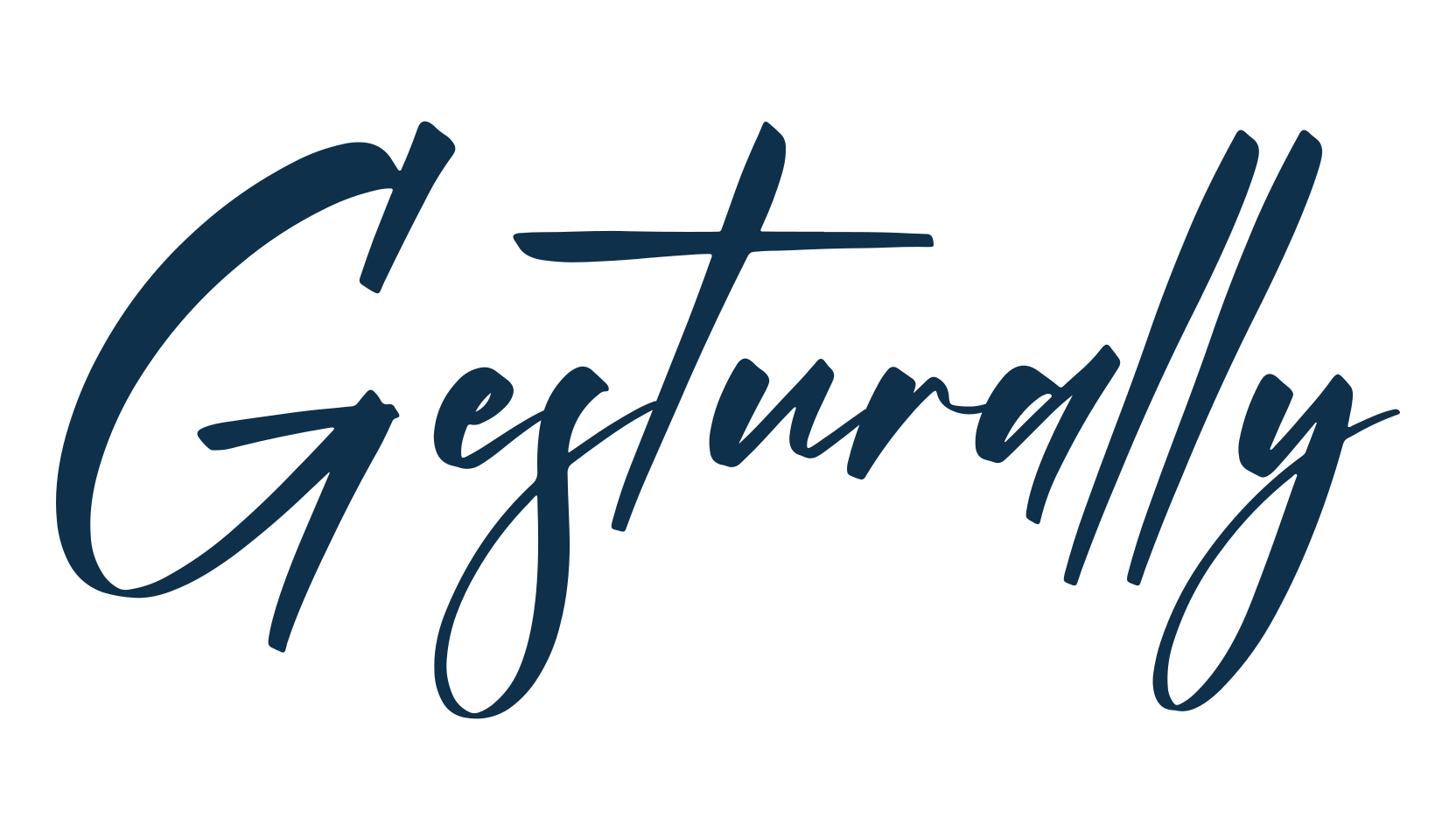 Gesturally, script brush fancy decorative calligraphy font preview