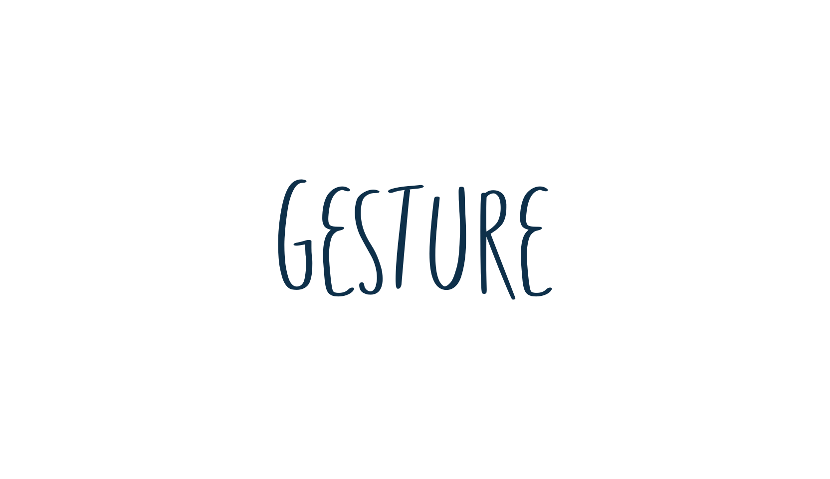 Gesture, script handwritten fancy decorative calligraphy font preview