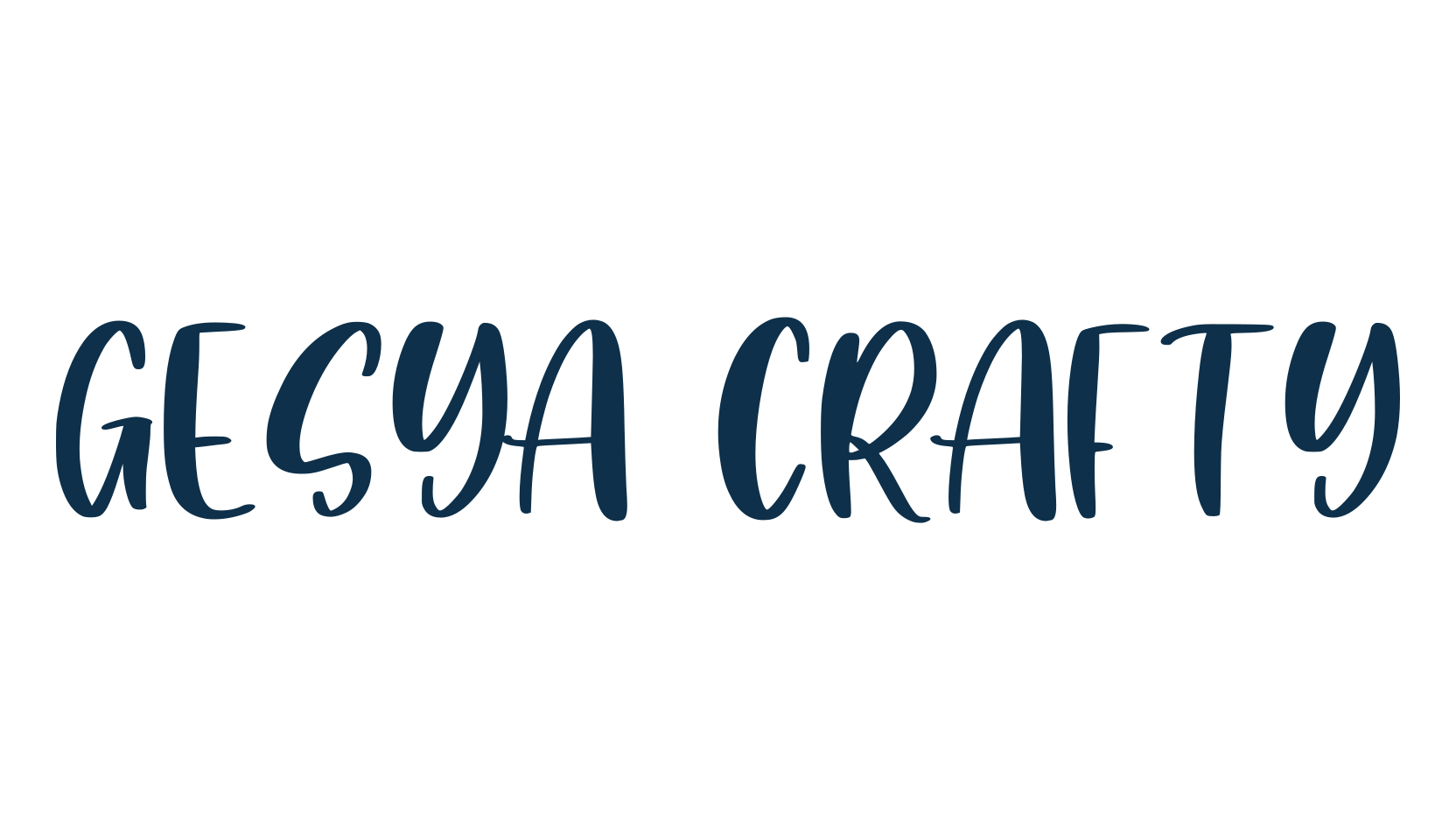 Gesya Crafty, fancy decorative font preview