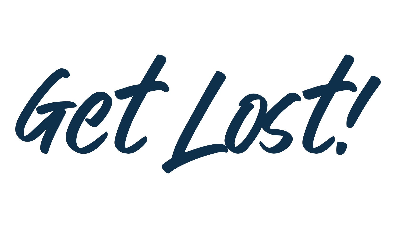 Get Lost!, script brush fancy decorative calligraphy font preview