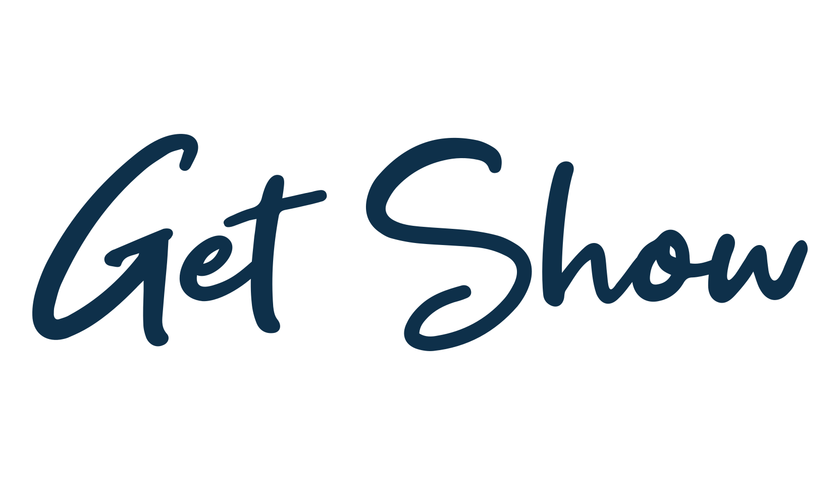 Get Show, handwriting font preview