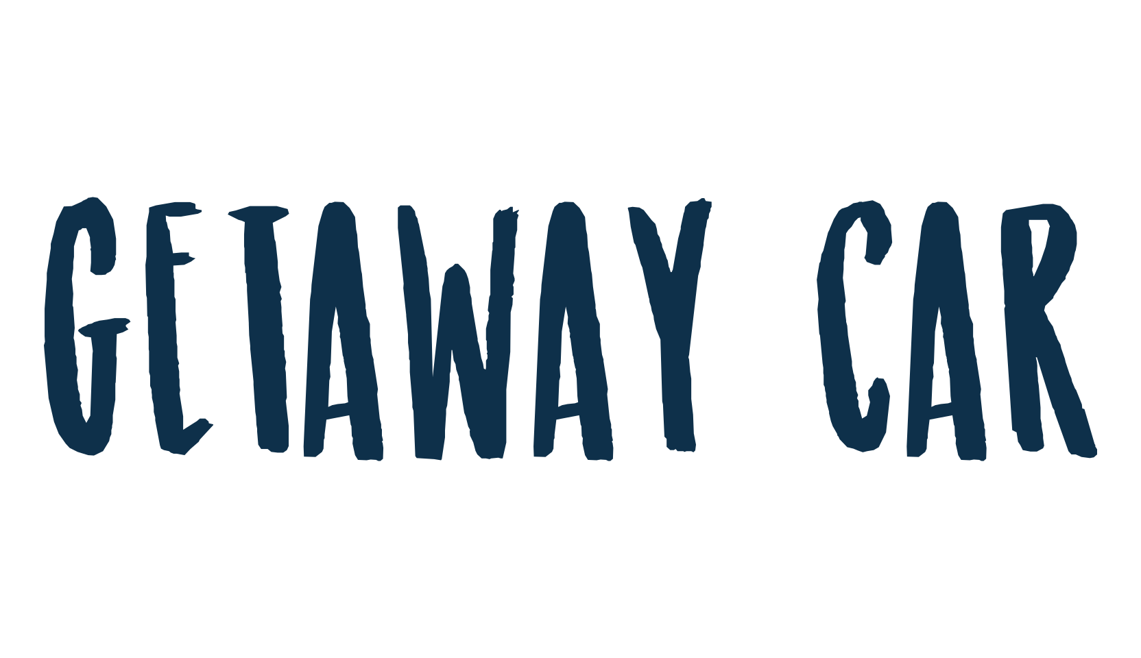 Getaway Car, brush font preview