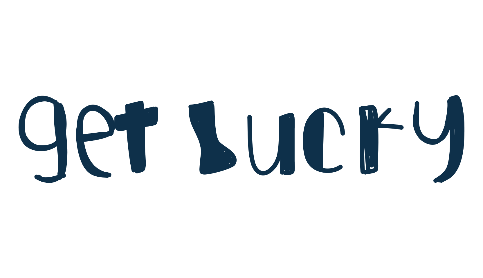 Get Lucky, cartoon font preview