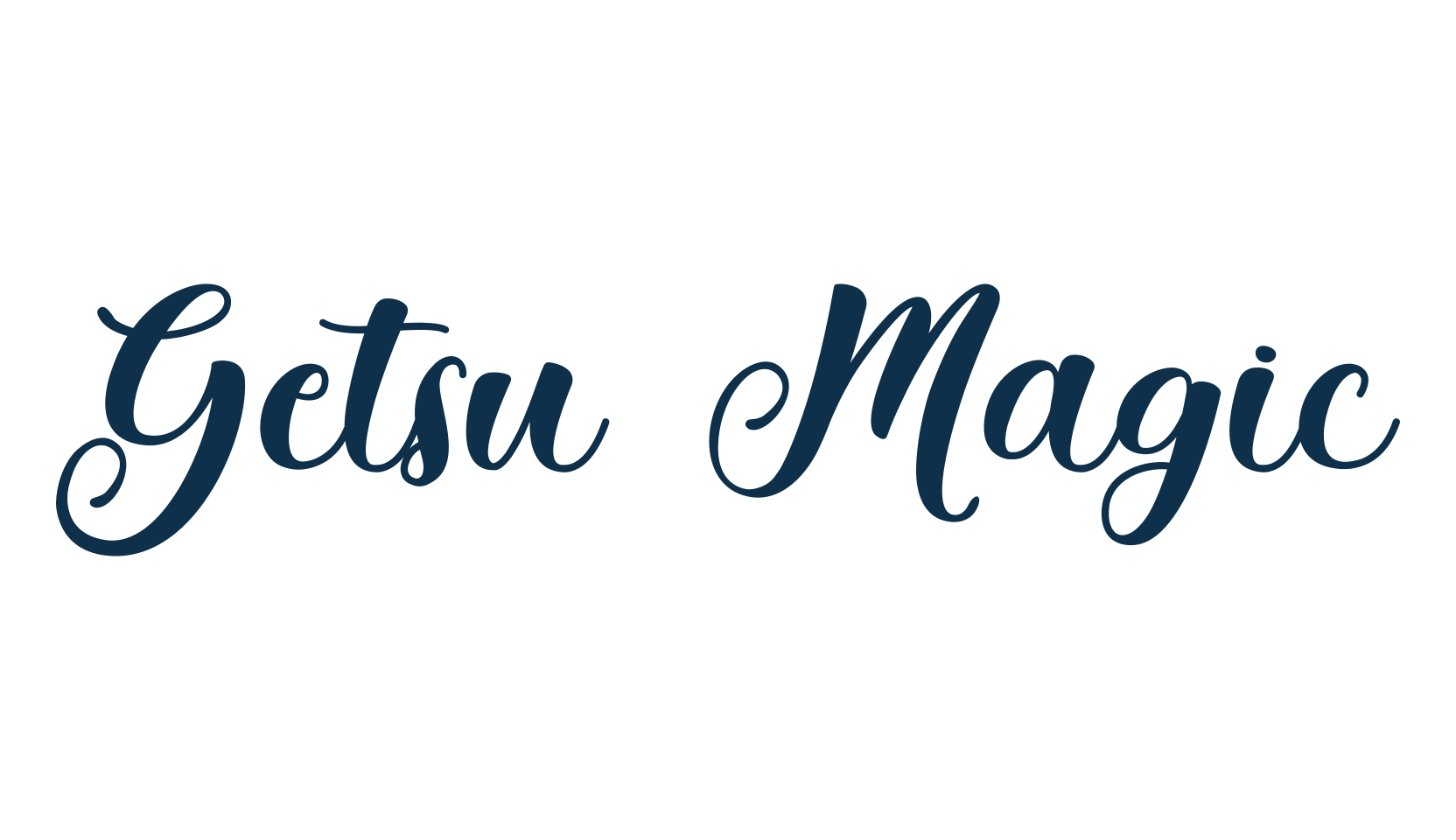 Getsu Magic, script calligraphy fancy decorative font preview