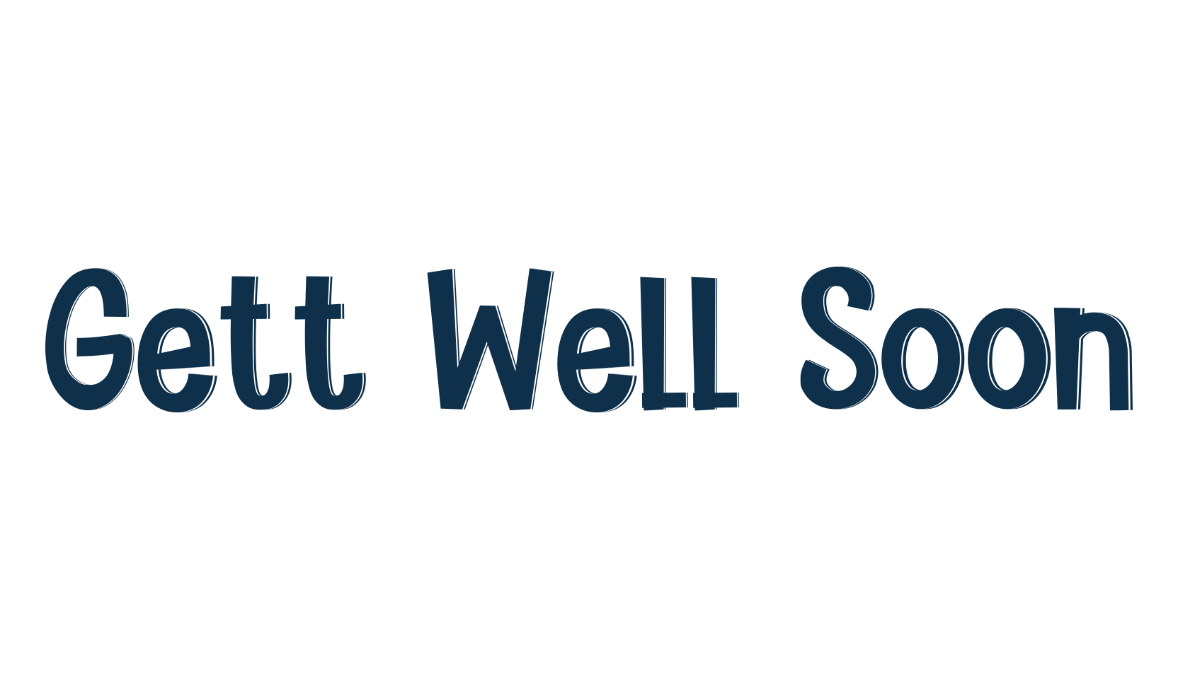 Gett Well Soon, cartoon font preview