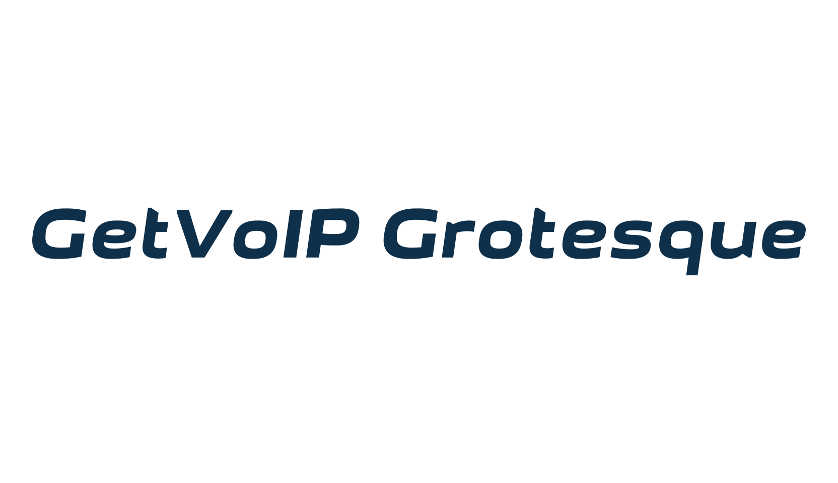 GetVoIP Grotesque, basic sans serif font preview
