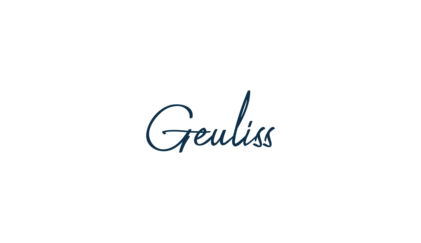 Geuliss, handwriting font preview