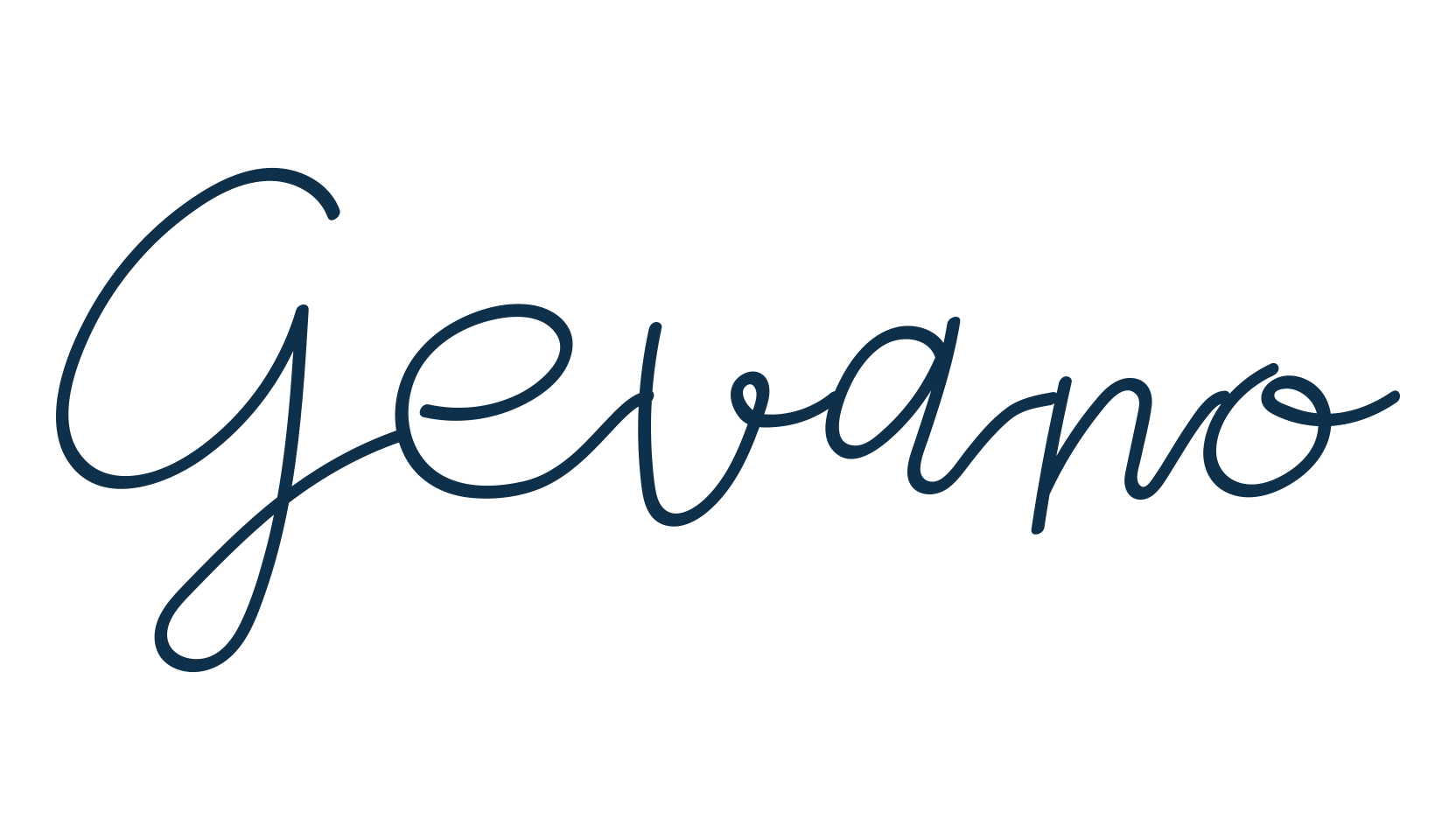 Gevano, script handwritten fancy decorative calligraphy font preview