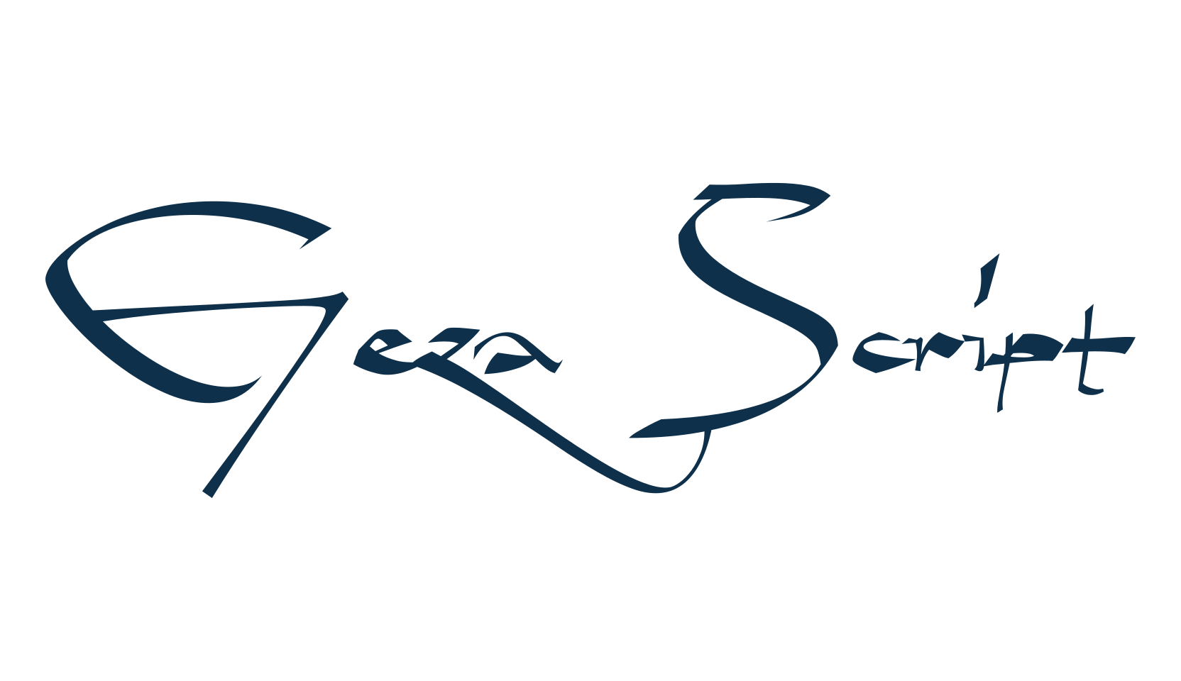 Geza Script, fancy various decorative script calligraphy font preview