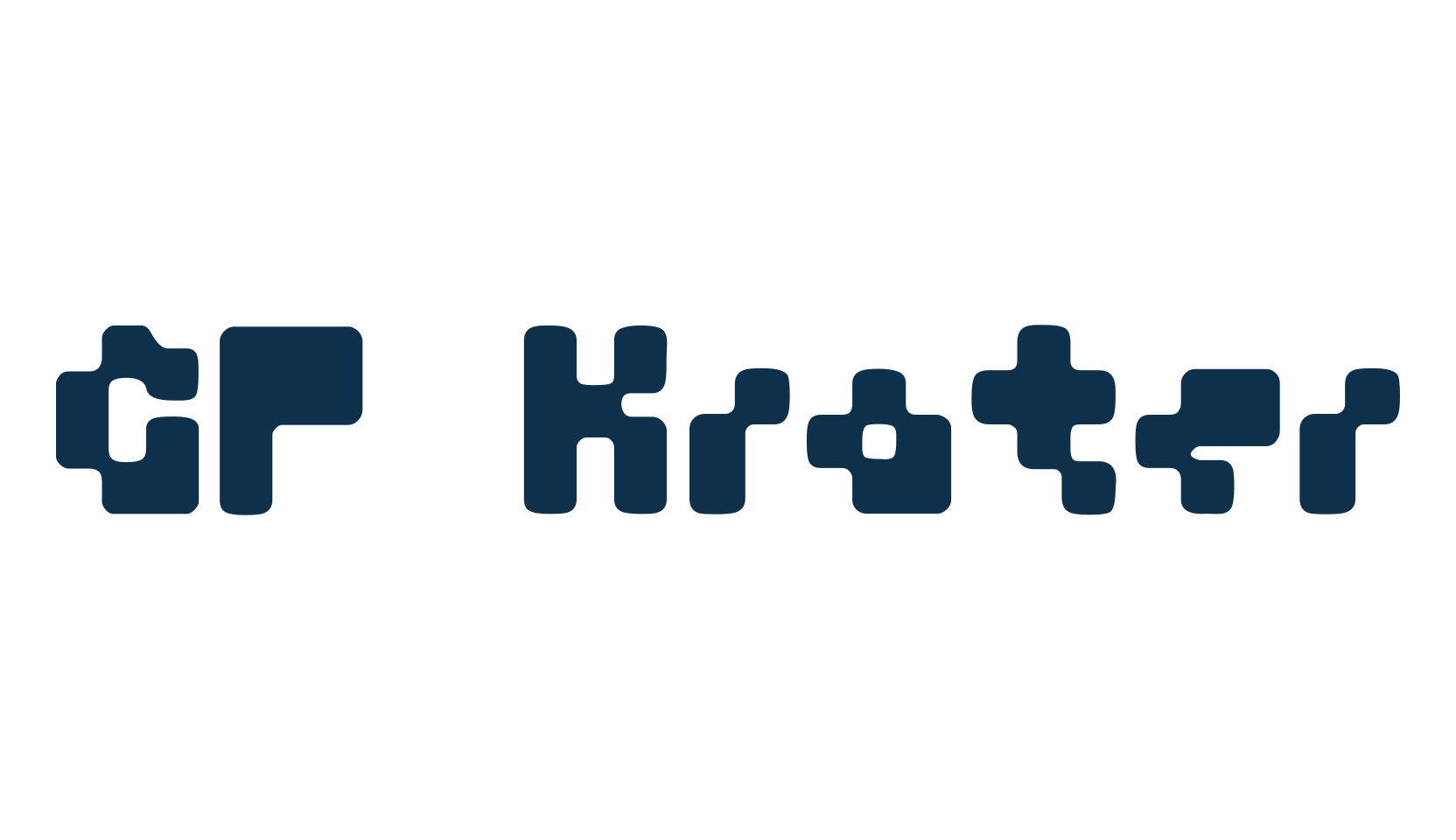 GF Krater, fancy various techno sci-fi font preview
