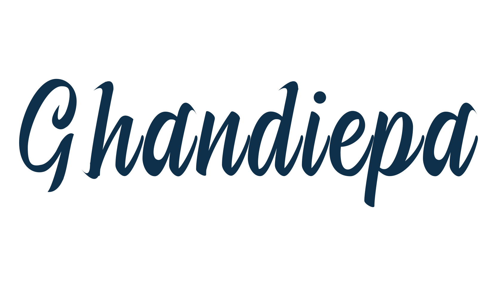 Ghandiepa, script calligraphy fancy decorative font preview