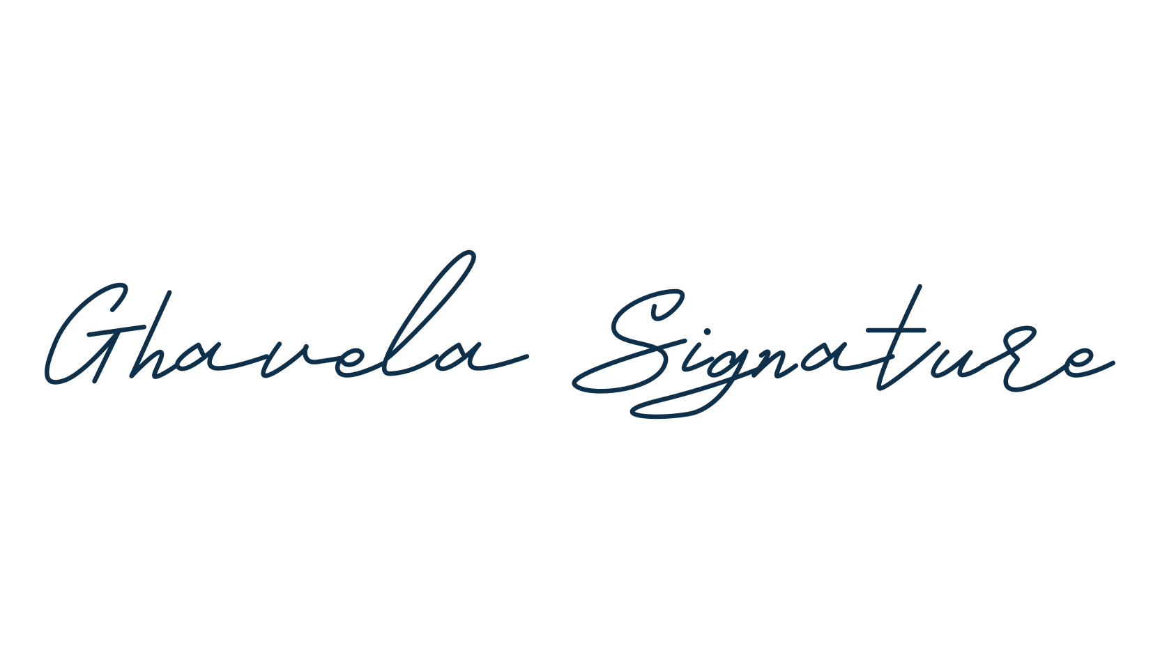 Ghavela Signature, script handwritten fancy decorative calligraphy font preview