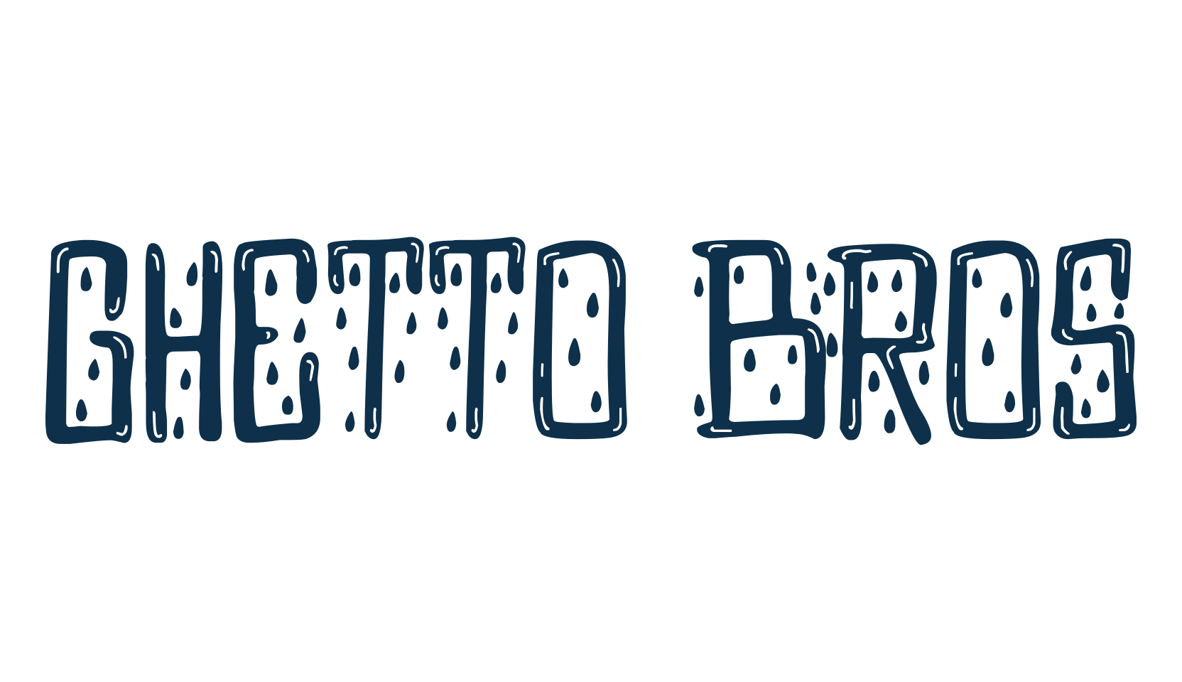 Ghetto Bros, holiday halloween fancy decorative horror font preview