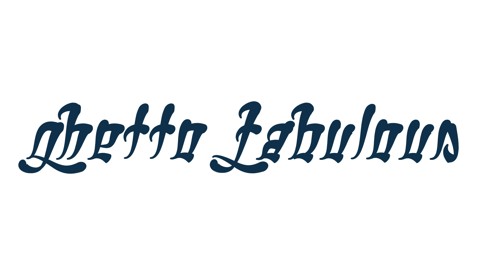 Ghetto Fabulous, various font preview