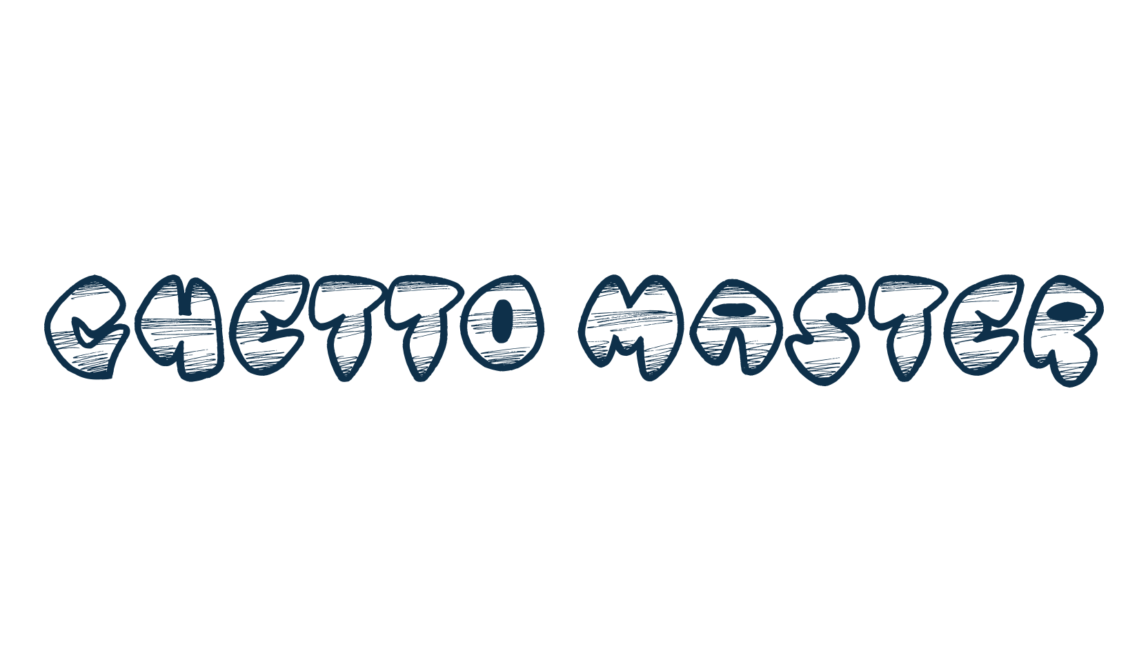 Ghetto Master, script graffiti fancy decorative calligraphy font preview