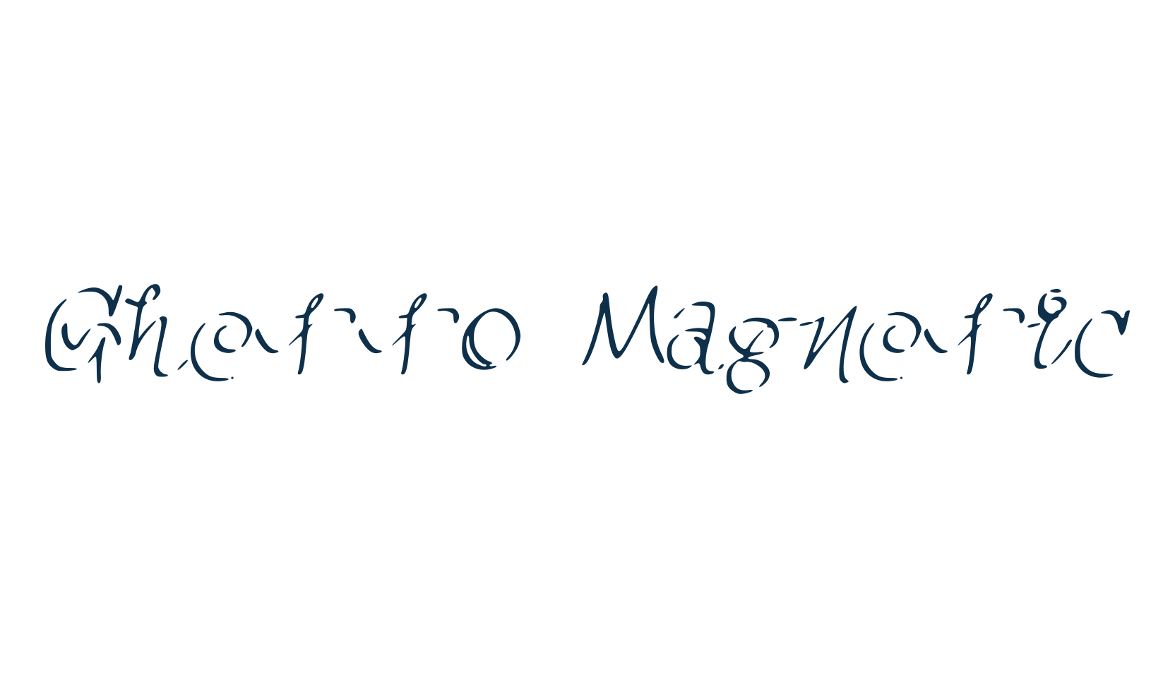 Ghetto Magnetic, handwriting font preview