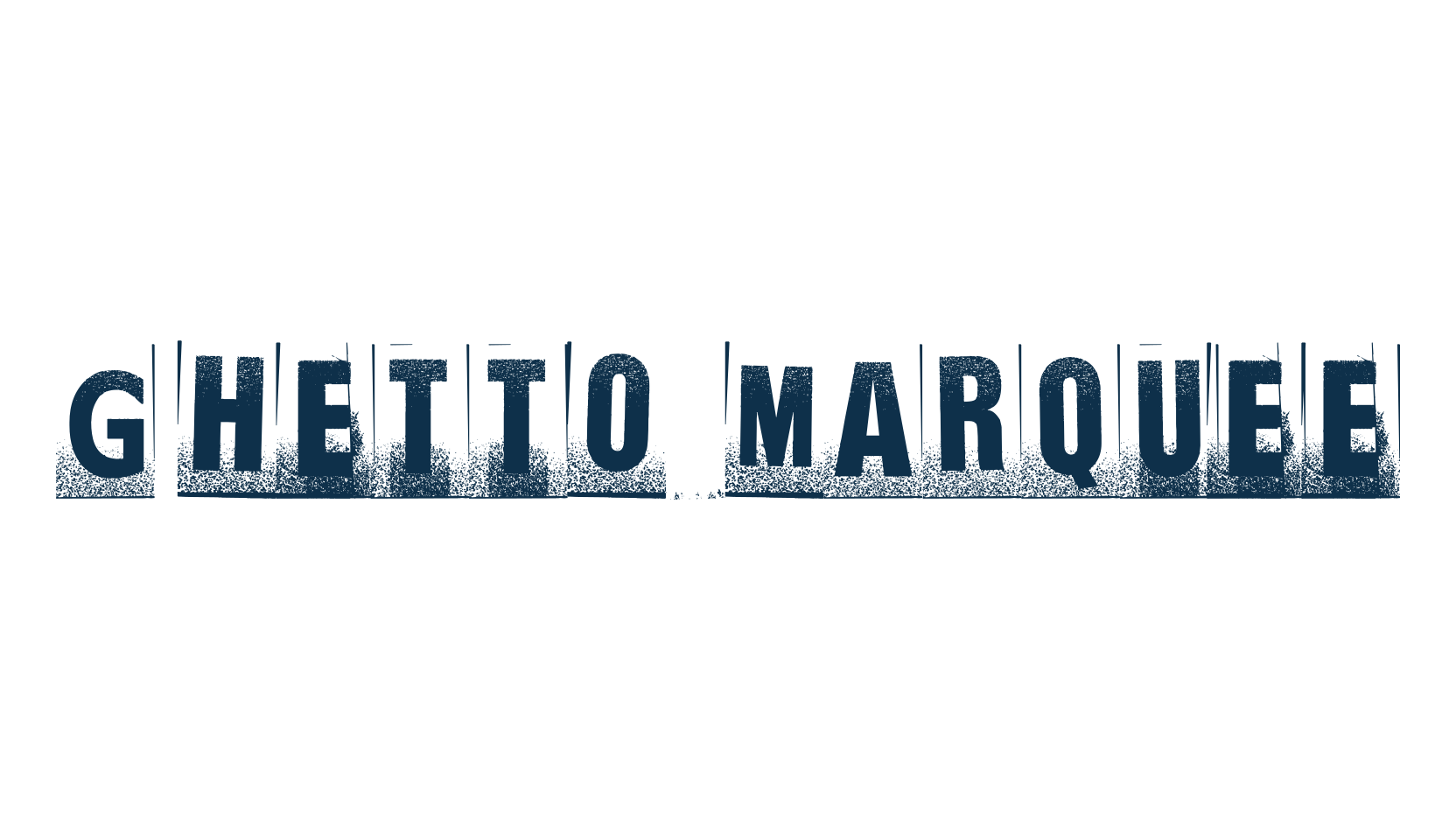 Ghetto Marquee, fancy eroded decorative font preview
