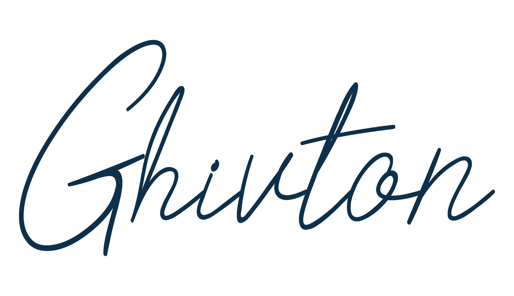 Ghivton, script handwritten fancy decorative calligraphy font preview