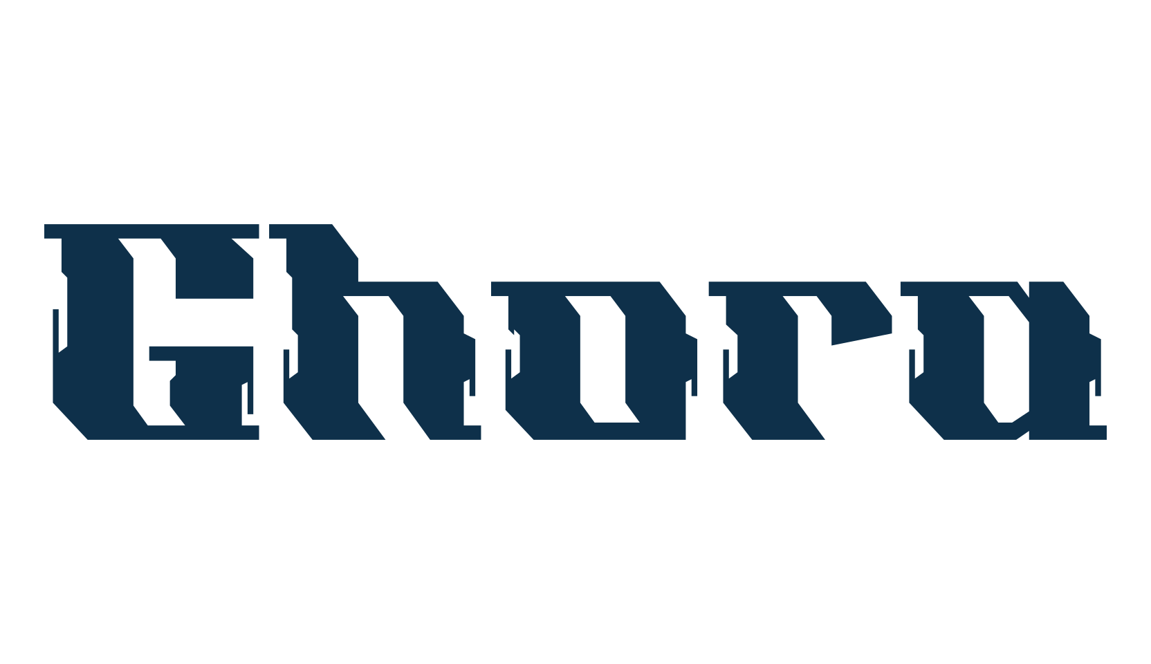 Ghora, sci-fi font preview