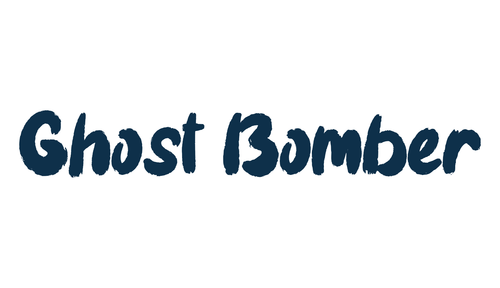 Ghost Bomber, halloween font preview