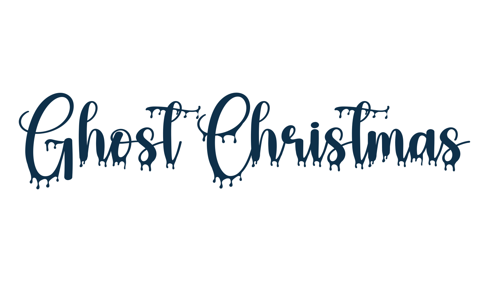 Ghost Christmas, display market font preview