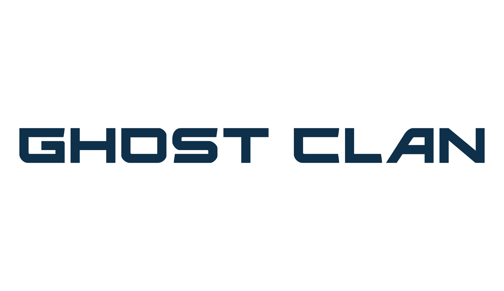 Ghost Clan, techno sci-fi font preview