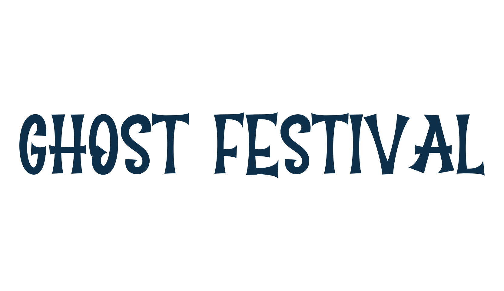 Ghost Festival, fancy decorative font preview