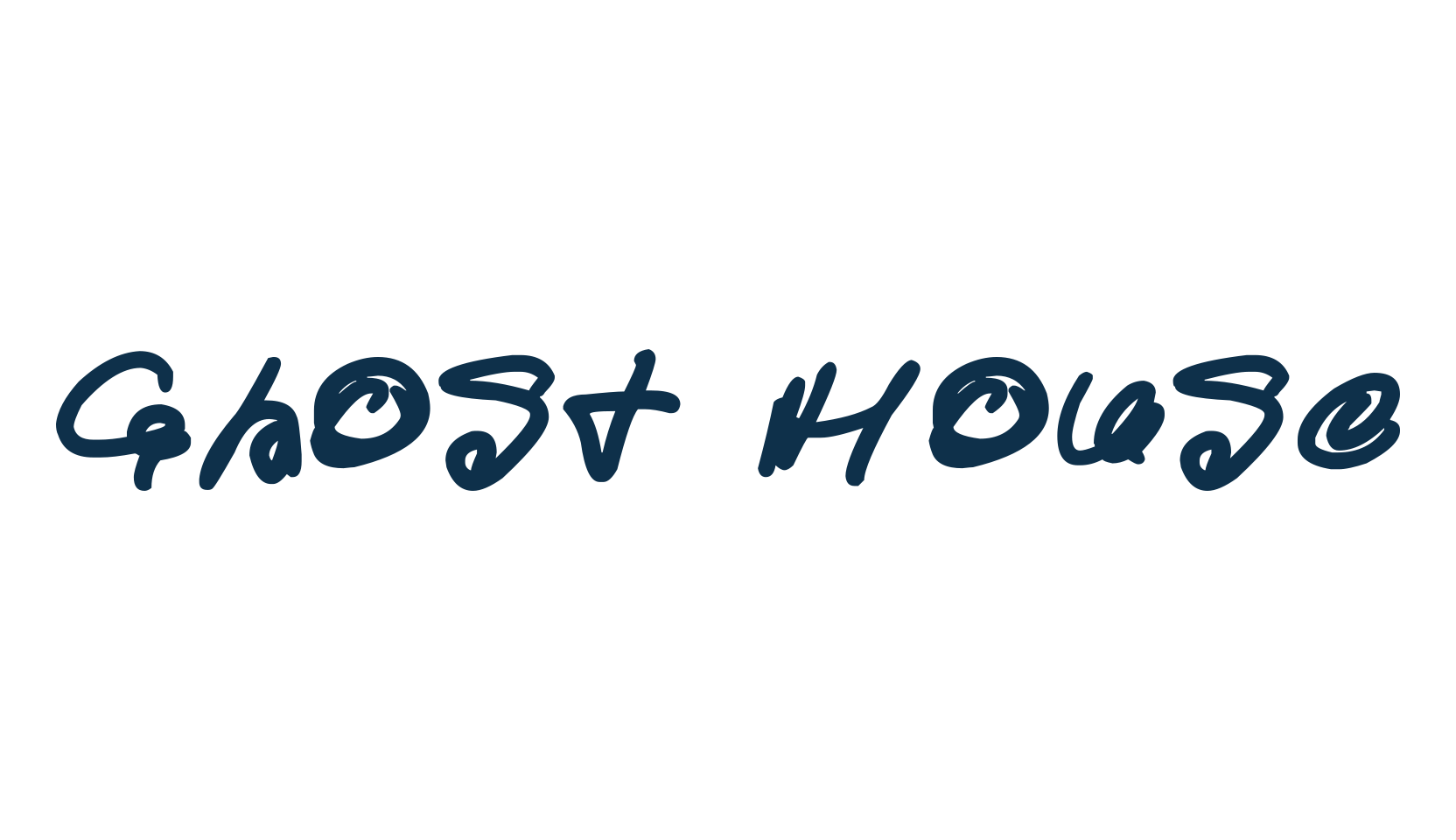 Ghost House, halloween font preview