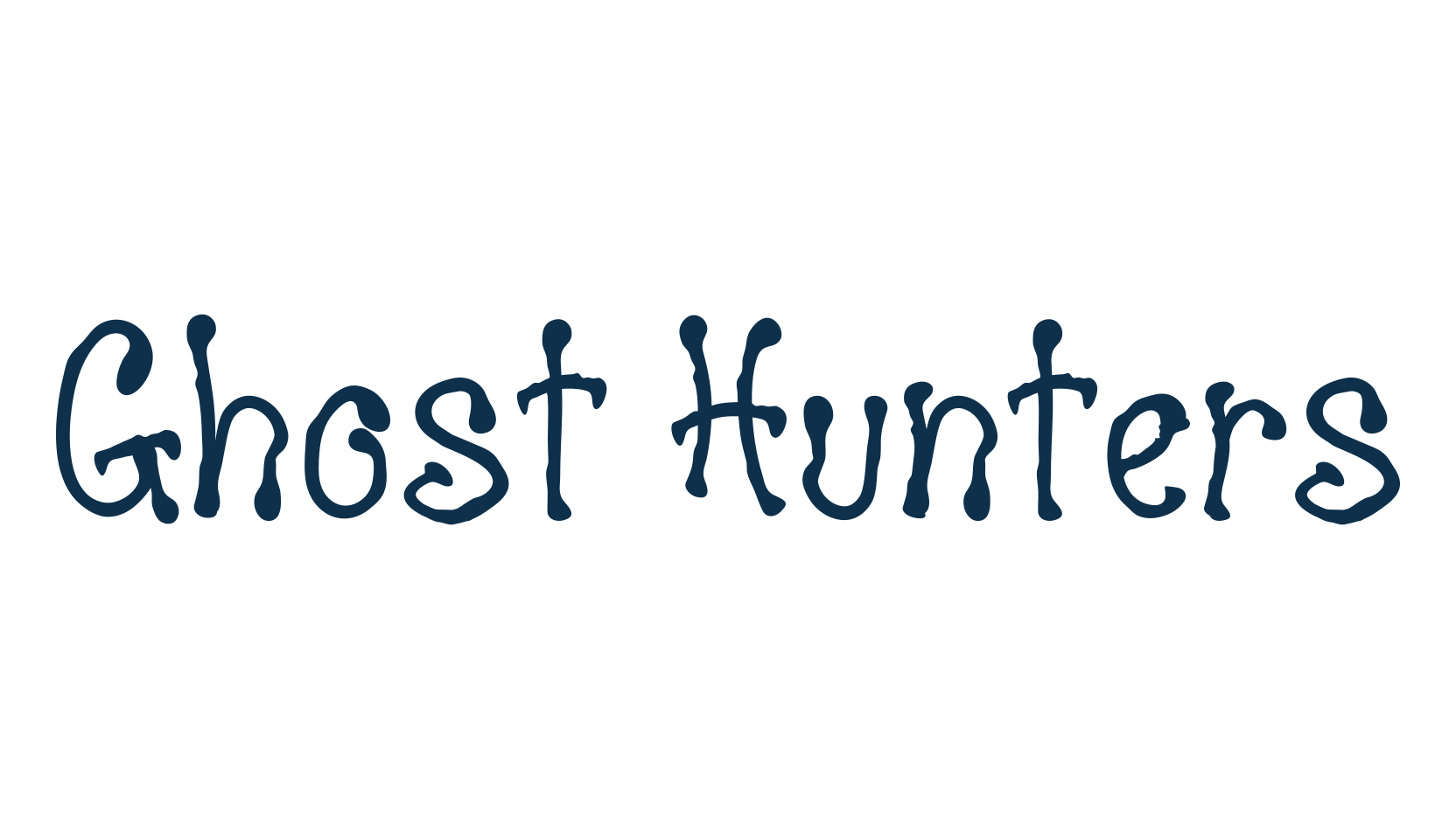 Ghost Hunters, display market font preview